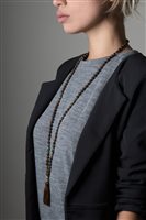Collana Antracite Mala Tibetani 108 Grani in Pietre dure MT11 MUDRA - MT11 MUDRA